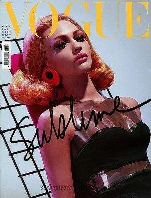Vogue magazine covers - wah4mi0ae4yauslife.com - Vogue Italia March 2007 - Sasha Pivovarova.jpg